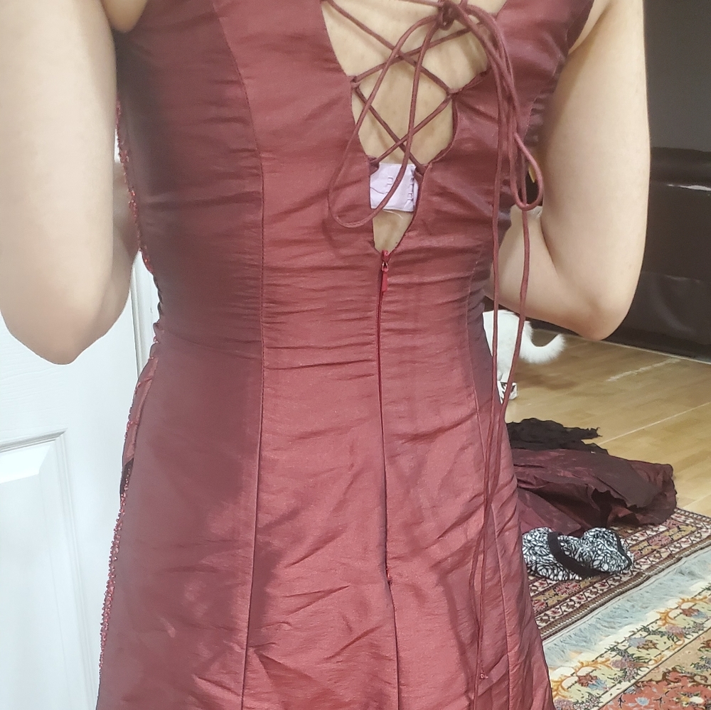 Red Evening Dress - Picture 5 of 8